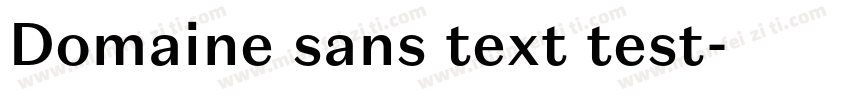 Domaine sans text test字体转换